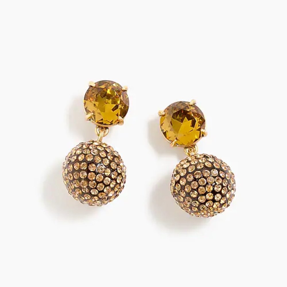 Pavé resin earrings